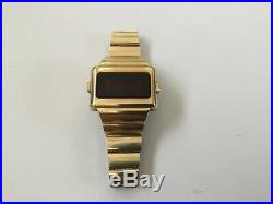 Omega TC2 Rare Vintage Digital LED Watch 14k gold fill -Fully operating