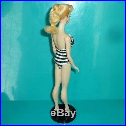 Orig Vintage 1959 #1 Ponytail Barbie Doll With All Original Paint Rare