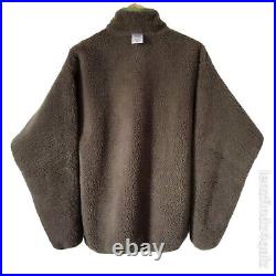 Patagonia Vintage Rare Reversible Snap T Deep Pile Fleece Pullover Men's Medium