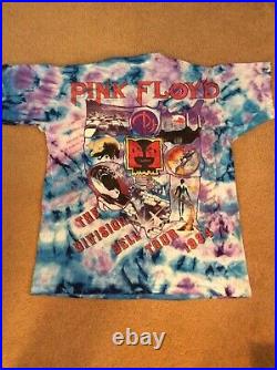 Pink Floyd The Division Bell Vintage Concert Tour T-Shirt 1994 Tie Dye Rare