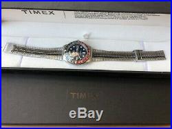 Q Timex Reissue 38mm Stainless Steel Bracelet Watch Brand New In Box Rare Pepsi