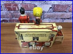 RARE 1920's ANTIQUE UNIQUE ART LIL ABNER BAND WIND-UP TIN LITHO ANIMATED VTG TOY
