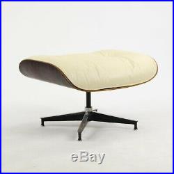 RARE 1960's Vintage Herman Miller Eames Lounge Chair & Ottoman 670 671 Ivory 2