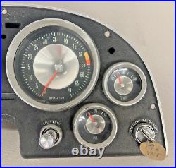 RARE 1963 Unrestored Vintage Corvette Instrument Housing Complete Gauge Set &Key