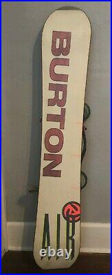 RARE 1992 Burton Air Asym Vintage Snowboard With Bindings 160 163 cm GOOFY