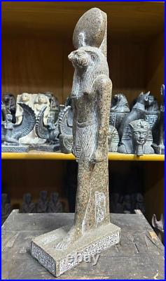 RARE ANCIENT EGYPTIAN ANTIQUITIES Statue Large Of Pharaonic God Horus Egypt BC