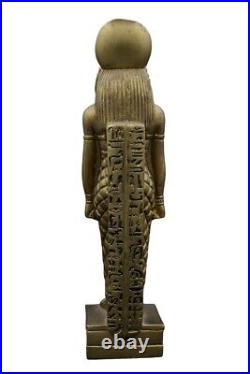 RARE ANTIQUE ANCIENT EGYPTIAN Statue Sekhmet Standing Stone Magic Hieroglyphic