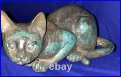 RARE Antique Bronze Antique Cat Great Quality and Details