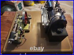 RARE! Antique Fleischmann Stationary Toy Steam Engine Boiler Germany VTG 15
