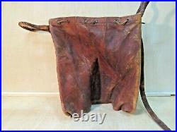 RARE Antique Vintage Branded Monray S. L Madrid Leather Bag Brown Satchel Bag