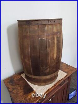 RARE! Antique/Vintage Large Hotel HERSHEY Chocolate Pennsylvania Wooden Barrel