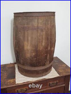 RARE! Antique/Vintage Large Hotel HERSHEY Chocolate Pennsylvania Wooden Barrel