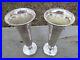 RARE Antique Vintage Pair American President Lines Trumpet Vases R Wallace 10.5