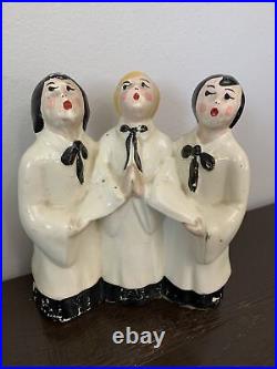 RARE Antique/Vintage Three Men Carolers 1940's Figurine