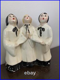 RARE Antique/Vintage Three Men Carolers 1940's Figurine