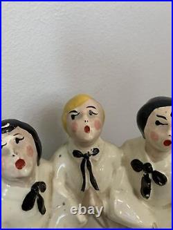 RARE Antique/Vintage Three Men Carolers 1940's Figurine