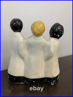 RARE Antique/Vintage Three Men Carolers 1940's Figurine