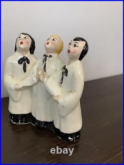 RARE Antique/Vintage Three Men Carolers 1940's Figurine