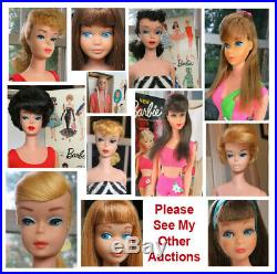 RARE EXC Platinum Blonde SWIRL 1964 Barbie Vintage Ponytail