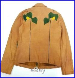 RARE East West Musical Instruments Co Janti Vintage Leather Jacket Hand Made