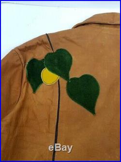 RARE East West Musical Instruments Co Janti Vintage Leather Jacket Hand Made