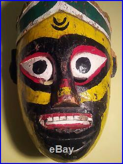 RARE Extra-Large Vintage/Mid-Centurty Hindu Ramlila Dance Ramnagar India Mask