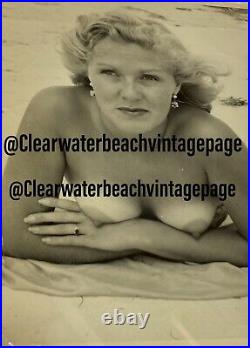 RARE FULMER Estate Vintage Photo Nude Female Naturist Nudists Beach Women Pinup