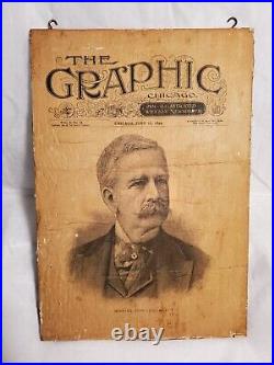 RARE Limited- Antique/Vintage The Graphic-Chicago-Front Page-June 16, 1894