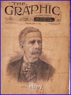 RARE Limited- Antique/Vintage The Graphic-Chicago-Front Page-June 16, 1894