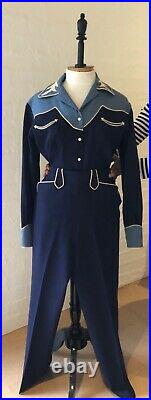RARE MARGE RILEY VINTAGE WOMENs 1940s Western/Cowgirl Suit
