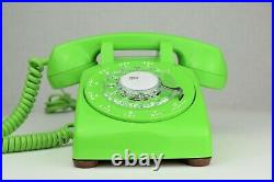 RARE Meticulously Restored Vintage Antique Rotary Telephone- Lime Green 500