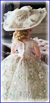 RARE! Minty Vintage Cissy Doll in Flowery Painted Gown in Box All Original 1958
