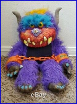 RARE My Pet Monster BEASTUR Plush Toy withOriginal Hand Cuffs