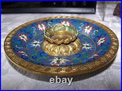 RARE QIANLONG Antique Chinese Censer LOTUS Bowl PLATE GOLD GILT AMAZING WORK