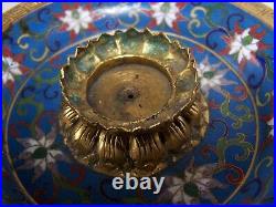 RARE QIANLONG Antique Chinese Censer LOTUS Bowl PLATE GOLD GILT AMAZING WORK