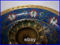 RARE QIANLONG Antique Chinese Censer LOTUS Bowl PLATE GOLD GILT AMAZING WORK