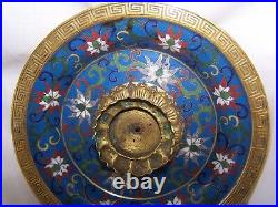 RARE QIANLONG Antique Chinese Censer LOTUS Bowl PLATE GOLD GILT AMAZING WORK