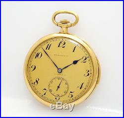 RARE Tiffany & Co, by Patek Philippe Minute Repeater 48mm 18k Gold Pocket Watch