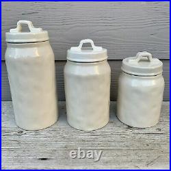 RARE VHTF Vintage Boutique Rae Dunn Set 1 2 3 Canisters
