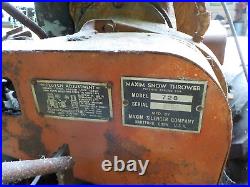 RARE VINTAGE ANTIQUE MAXIM SNOW THROWER BLOWER FROM 40's or 50's NEEDS RESTO