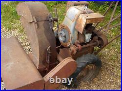 RARE VINTAGE ANTIQUE MAXIM SNOW THROWER BLOWER FROM 40's or 50's NEEDS RESTO