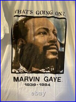 RARE VINTAGE MARVIN GAYE 1980's WHATS GOING ON LIFE SHIRT The Only 1 Available