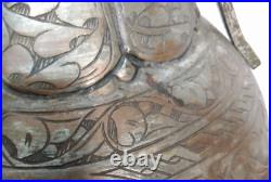 RARE VINTAGE Middle Eastern Tea Pot 27 Inches Tall VERY DETAILED ARABIC ETCHING