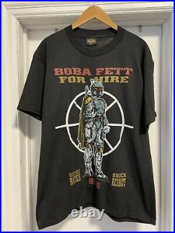 RARE VINTAGE Star Wars Boba Fett Mandalorian 1996 Changes T Shirt Large USA