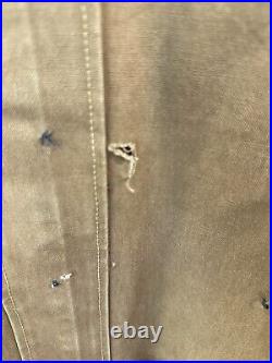 RARE Vintage 1920's Duxbak Belted Hunting Jacket Men's 1/2 Moon Canvas Duck Coat
