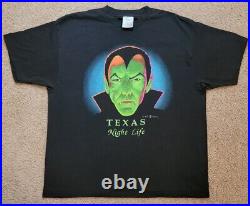 RARE Vintage 1990 Wild Hare Dracula Men XL Black Graphic T Shirt Single Stitch