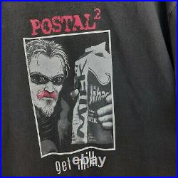 RARE Vintage 2003 POSTAL 2 get milk T -Shirt