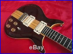 RARE Vintage 70's Lotus/Moridaira Washburn-Eagle guitar dark mahogany withcase
