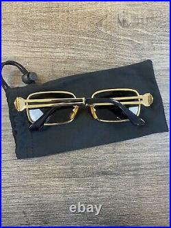 RARE! Vintage 90s Gianni Versace Mod S53 Medusa? Sunglasses Migos Gold/Black EUC
