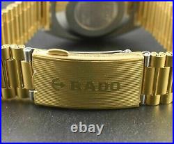 RARE Vintage Automatic 36 MM Day-Date Gold Plated Diamond Work Men's Wrist Watch